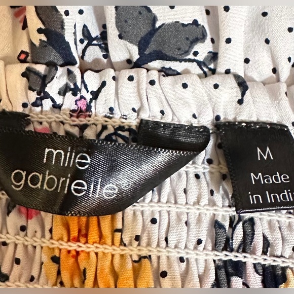 Mlle Gabrielle Dress Women High Low Mixed Print Maxi Size M - Picture 10 of 13